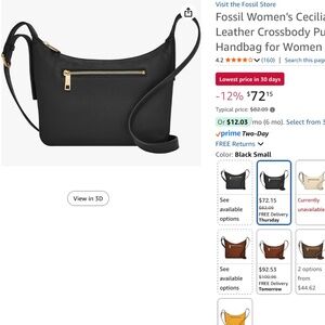 Fossil Cecilia Cross Body Bag